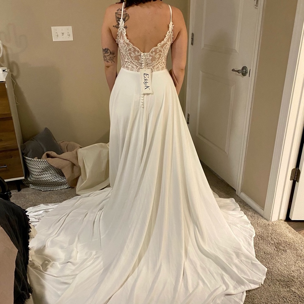 BHLDN Ivory Wedding Dress by Eddy K Beloved Gown